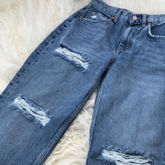 Free People Lita Ripped Straight Leg Jeans - Picture 5 of 10